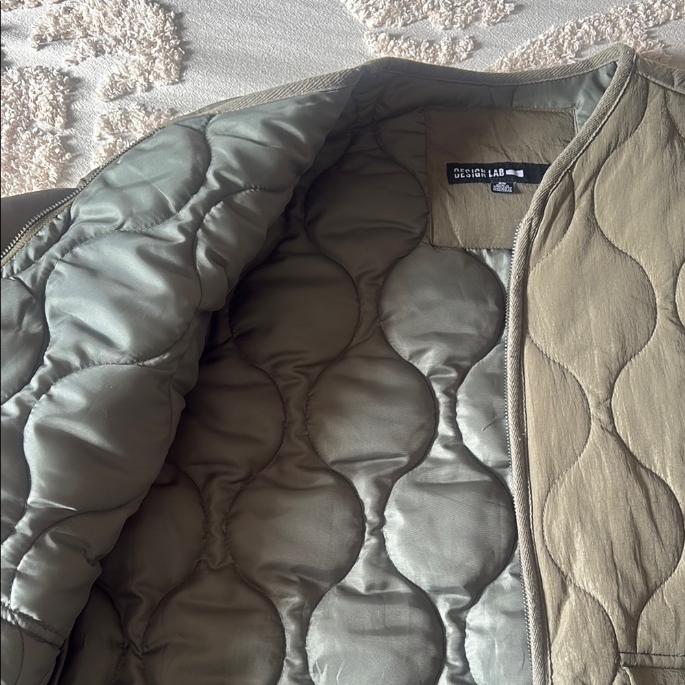Design Lab Lord & Taylor Olive Utility Jacket - Picture 2 of 6